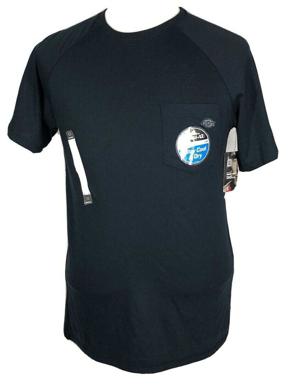 Dickies T-Shirt Adult Men's Medium Navy Short Sleeve Front Pocket New